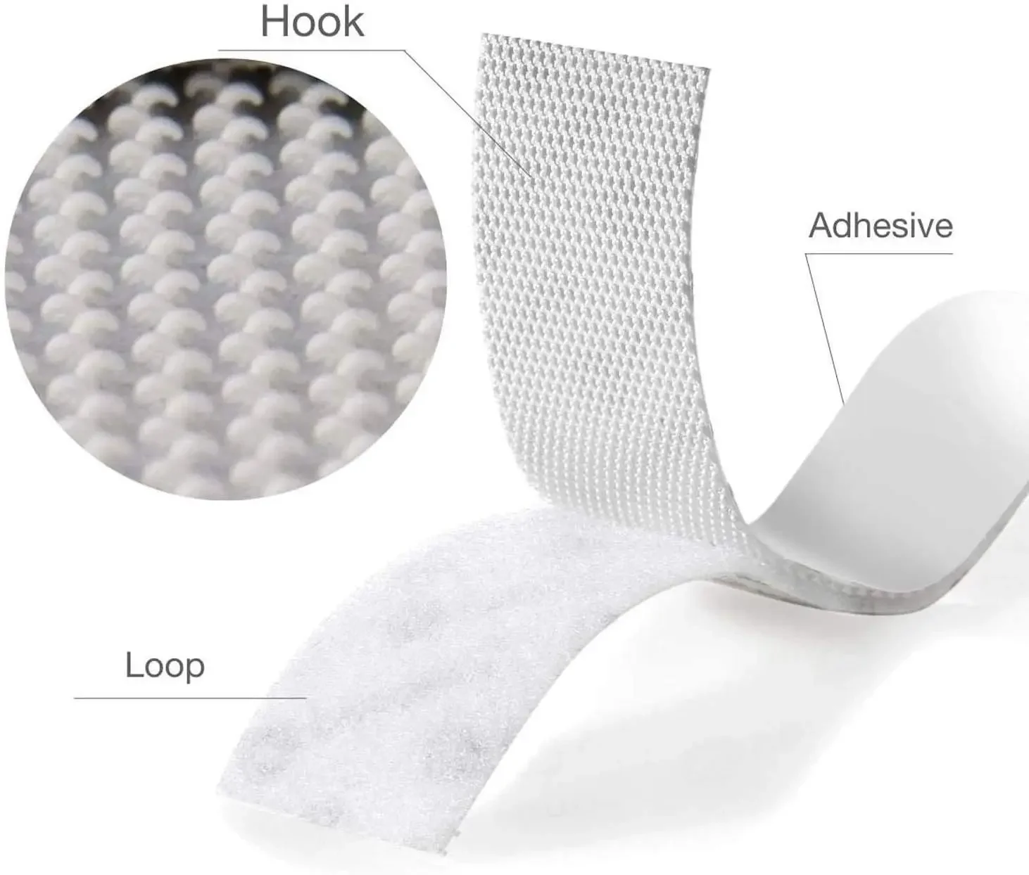 Heavy Duty Double Sided Self Adhesive Hook and Loop Tape
