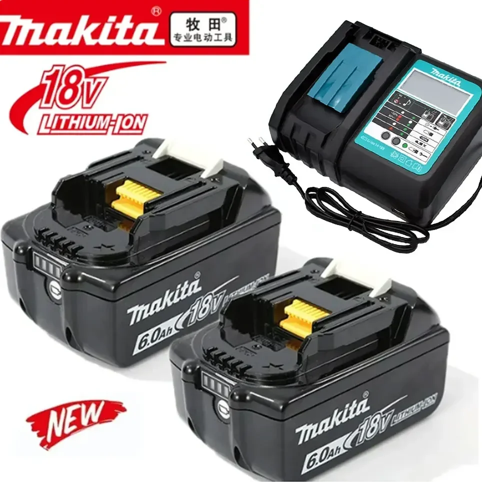 100% Оригинальный Makita 6Ah/5Ah/3Ah для Makita 18V аккумулятор BL1830B BL1850B BL1850 BL1840 BL1860 BL1815 сменный литиевый аккумулятор
