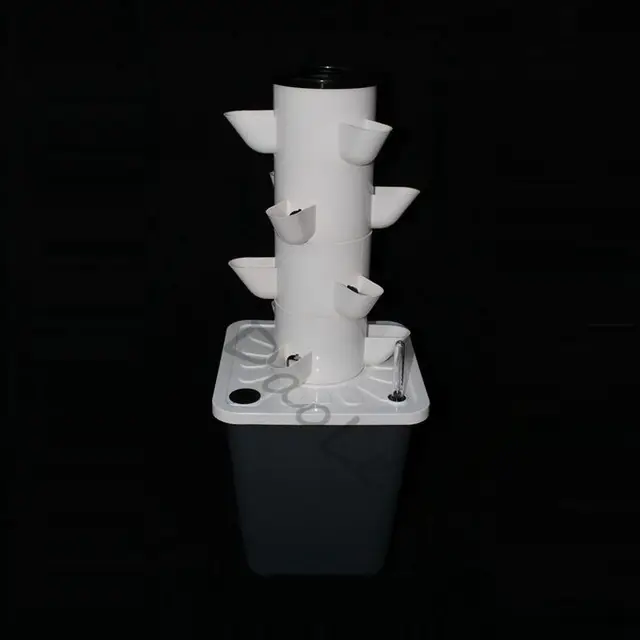 Diy Soilless Tenyésztési Berendezés Kert Erkély Méretű Ültetési Oszlop Pp Hidroponikus Kolonizációs Csészék Zöldség Ültetvényes - Image 4