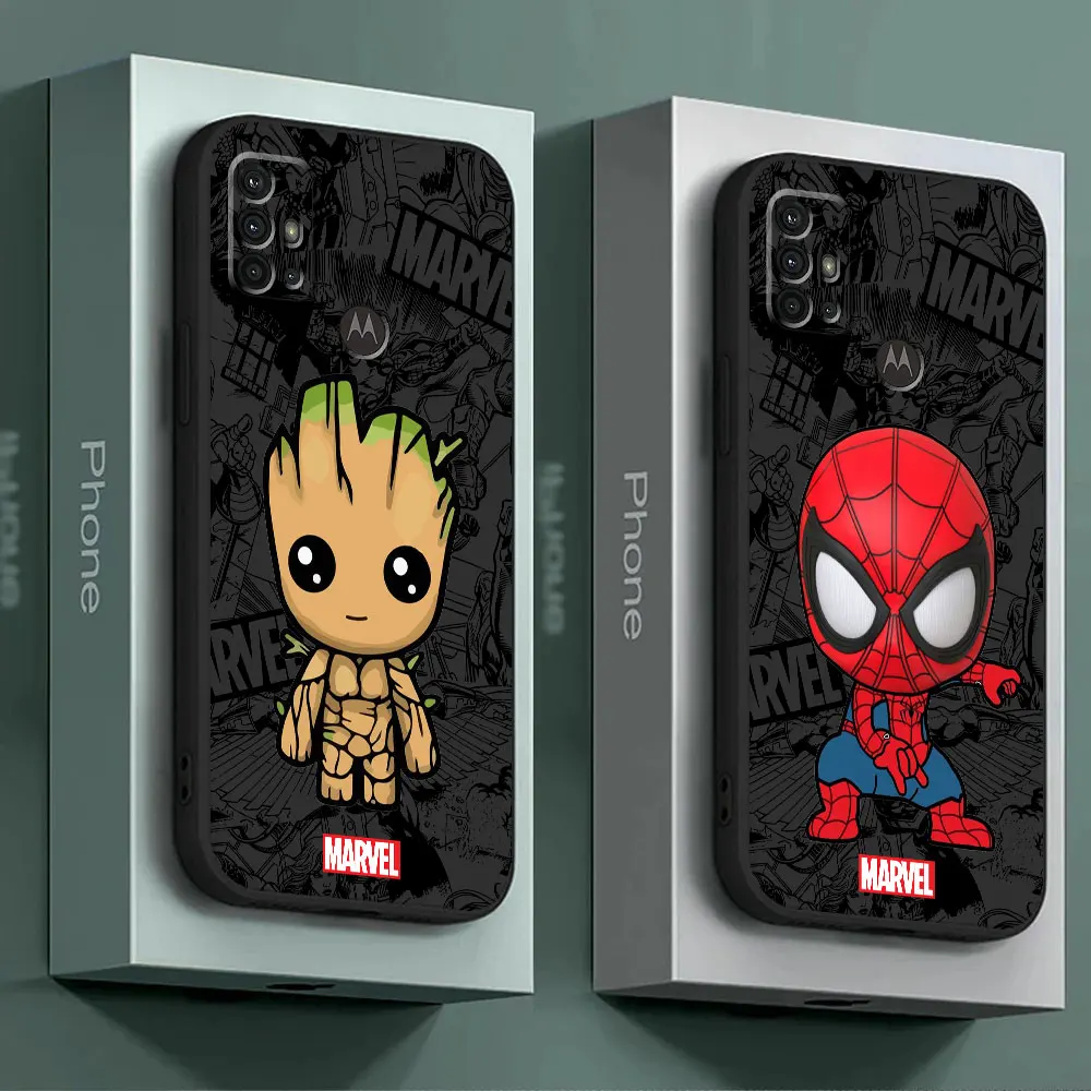 

TPU Soft Phone Case for Huawei P30 Lite P20 Pro P30 Pro P50 Pro P60 Pro P40 Lite P Smart Z Cartoon Marvel Groot Spiderman Cover