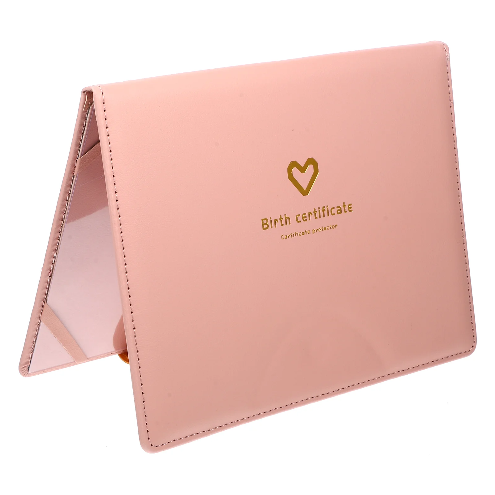 Card Binder Birth Certificate Cover Case Large Universal for Pink Newborn Baby