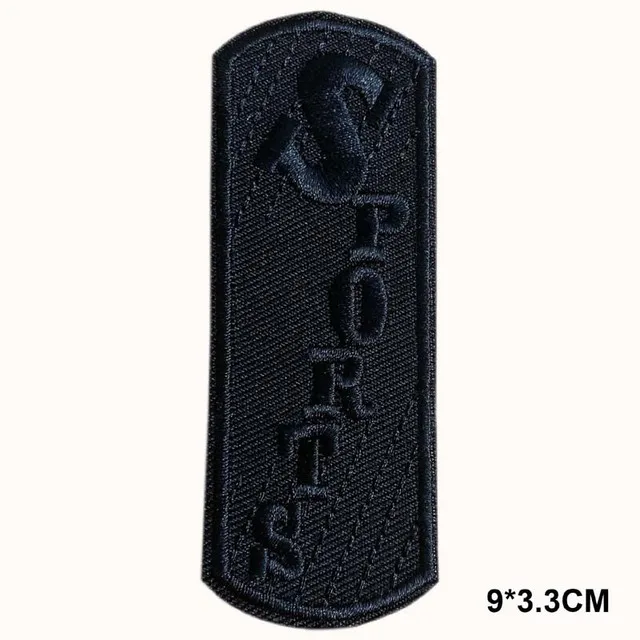 10 Stück/schwarze Kleidungsabzeichen, Stickerei-Applikationsaufkleber, selbstklebende Aufnäher, Nähen oder Aufnäher zum Aufbügeln für Rucksack, Hut, Jacke – Detail 9