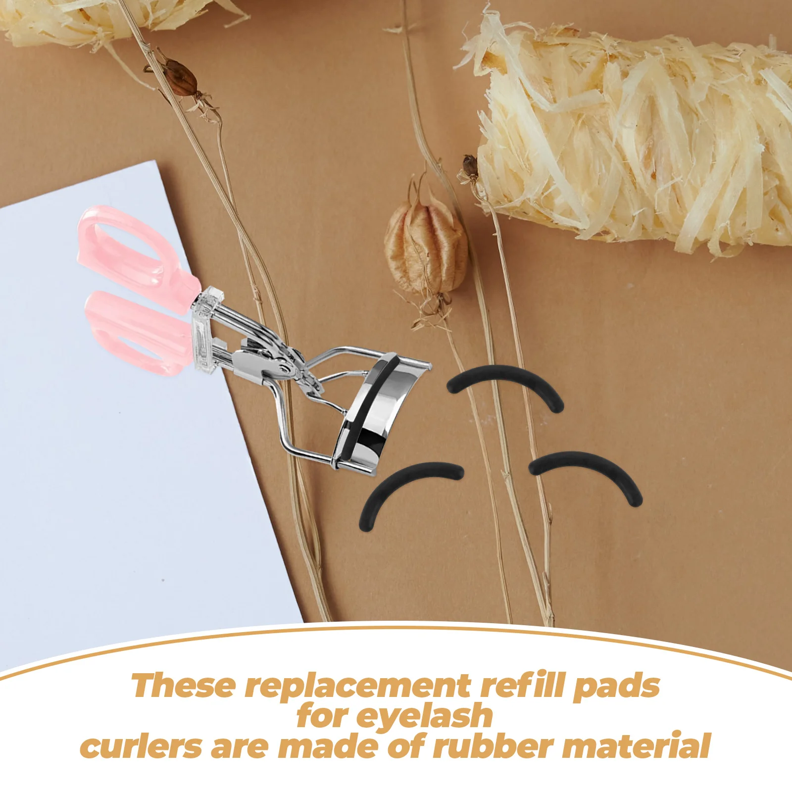24 Pcs Eyelash Curler Refills Rubber Replacement Pads Lash Tool Cushions Eye Makeup Accessories Universal Compatibility Long
