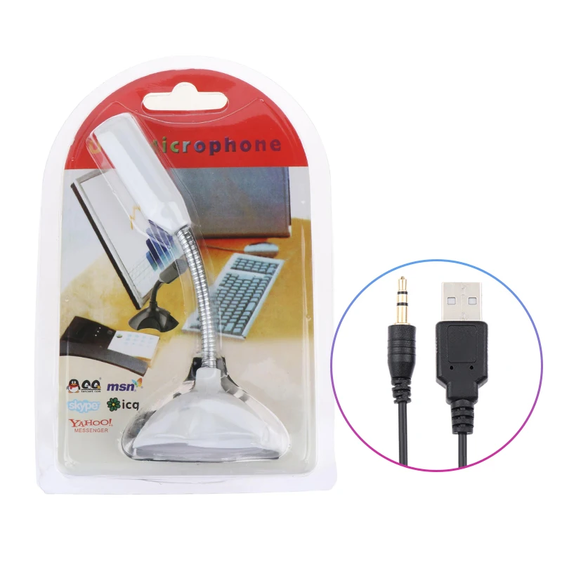 스튜디오 음성 노래 게임 스트리밍용 노트북 마이크, USB 데스크탑 스탠드 마이크, 거치대 포함, 3.5mm