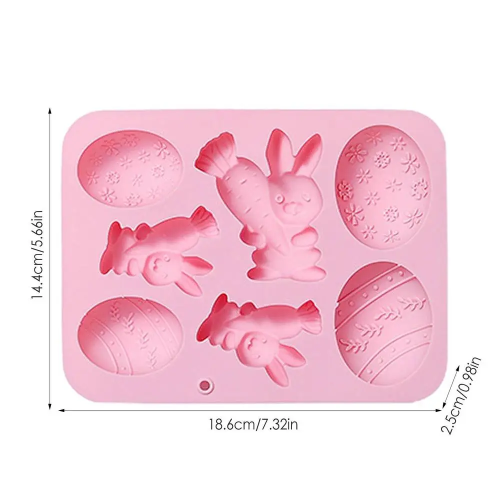 Stampo per Cioccolato di Pasqua, Stampo per Tavoletta di Cioccolato, 2 Pezzi Stampo in Silicona per Cioccolato, Stampo per Uova e Coniglio di Pasqua per Cioccolatini, Caramelle, Gelatina, Ghiaccio, To