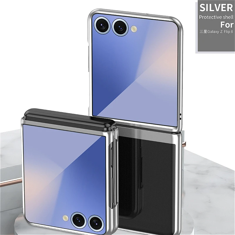 Luxury Electroplated Transparent Phone Case - 2-Piece Set, Clear Plating Cover