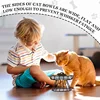 Ceramic Bowl with Metal Stand for Cat, Pet Food, Snack Bowl, Feeding Drinking Elevated Feeder, Kitten and Puppy Dish, Pet Supply 5