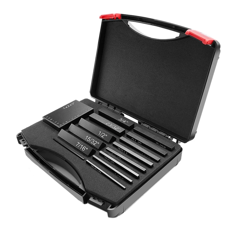 15pcs Gauge Block Set Aluminum Height Gauges Set Setup Bars Precision Bars Testing Gage Block