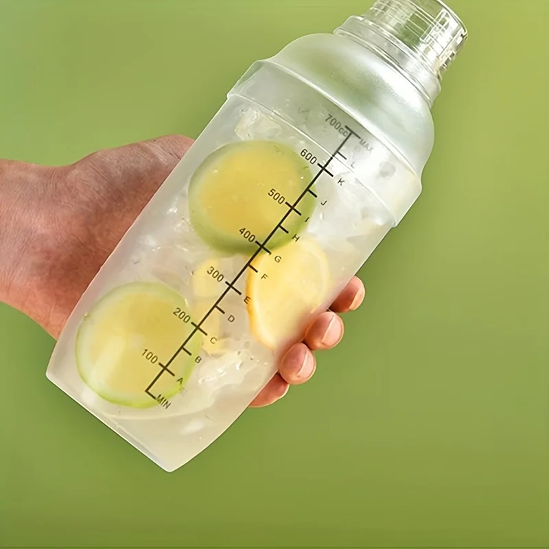 Protein Shaker 500/700ML Hand Shaker Cup Milk Tea Shop Special Homemade Milk Tea Set, Hand Beat Lemon Tool, Hard Beat Mixer