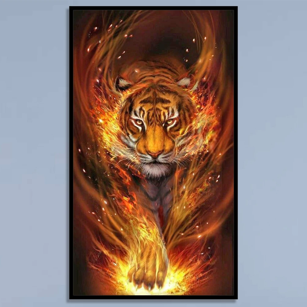 11CT DIY Animal Pattern Cross Stitch Kit Stamped Full Embroidery Decorative Set