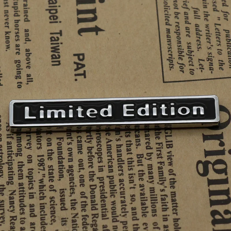 Limited Edition 3D Metal Emblem Badge Sticker