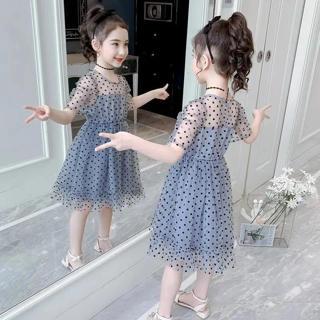 Girls Polka Dot Dress (2-6 Year) (9202) الموديل لايباع اون لاين فقط في –  RojoCoral