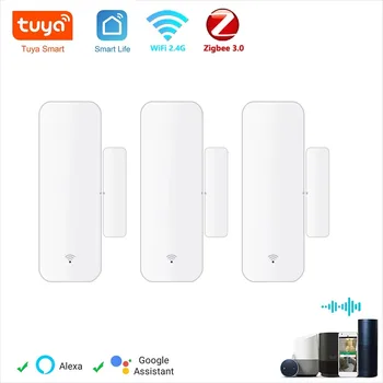 Tuya WiFi Door Sensor Window Contact Open Close Tuya APP Remote Control Compatible With Alexa Google Assistant 1