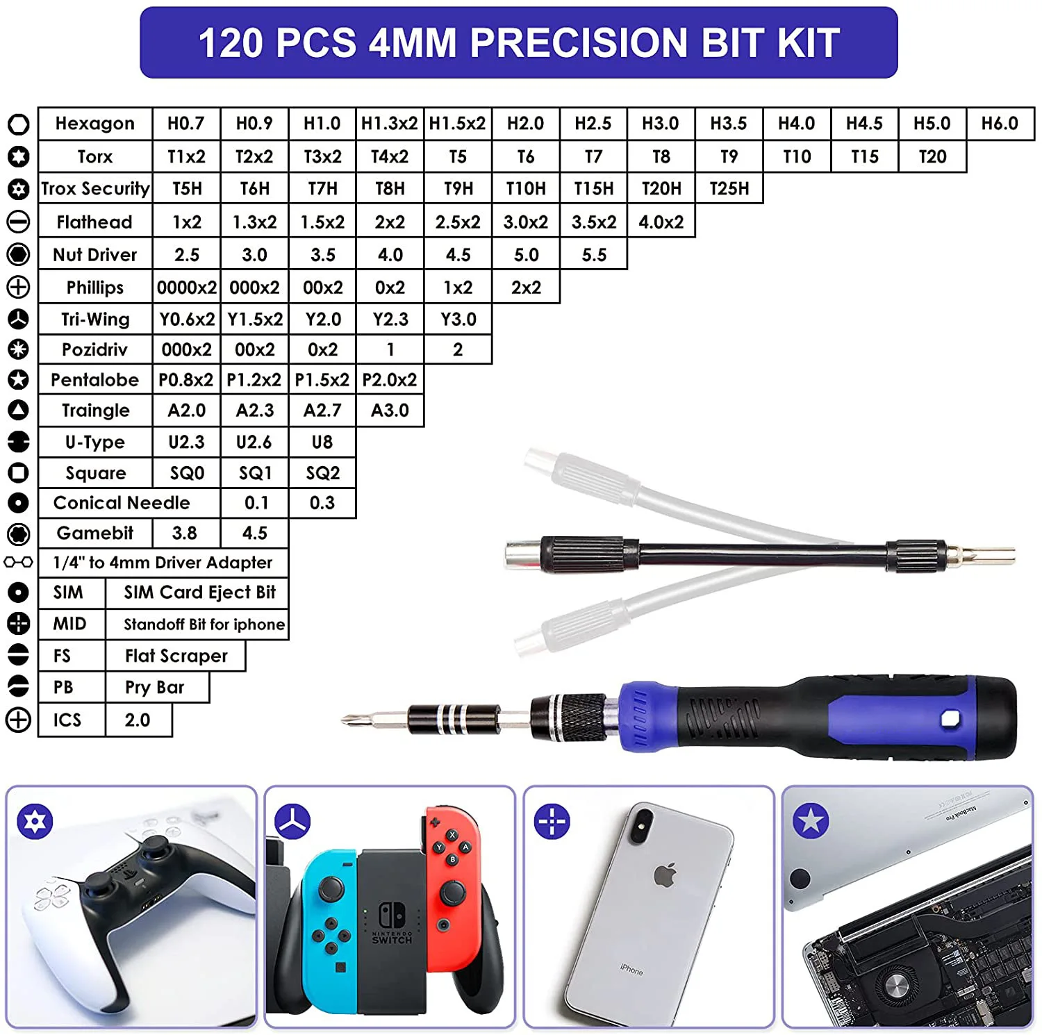 190pcs screwdriver set mini small screwdriver mobile phone notebook dust remover precision screwdriver maintenance t