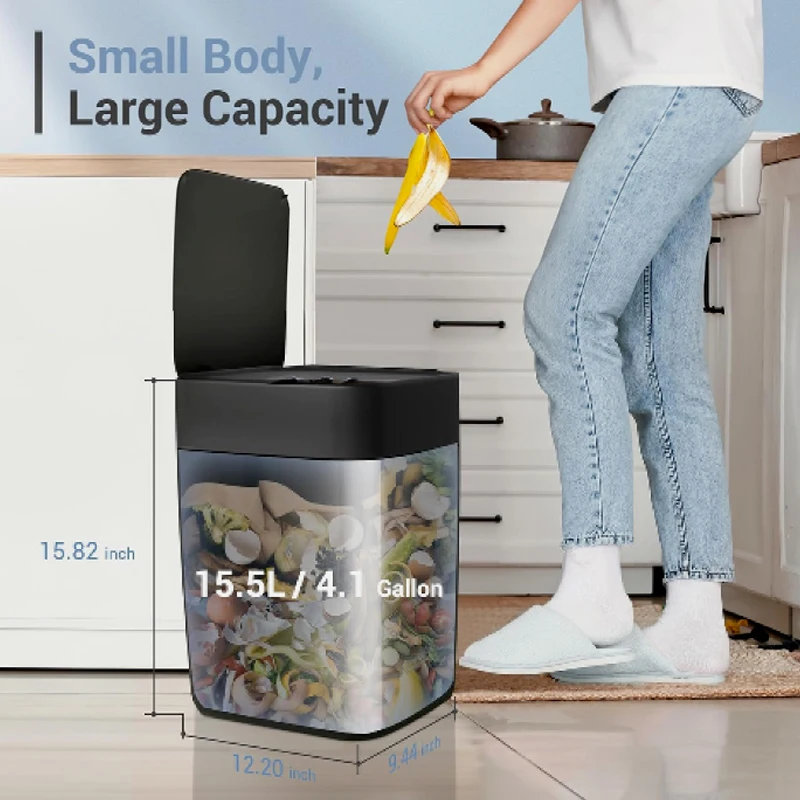 TOWNEW T1S gallon smart trash can, self sealing automatic
