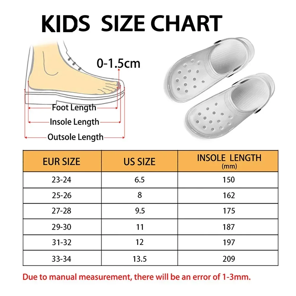 Custom Clogs Water Shoes Men Women Youth Boy Girl Sandals DIY Garden Bespoke Home Clog Customized Shoe Custom Beach Hole Slipper