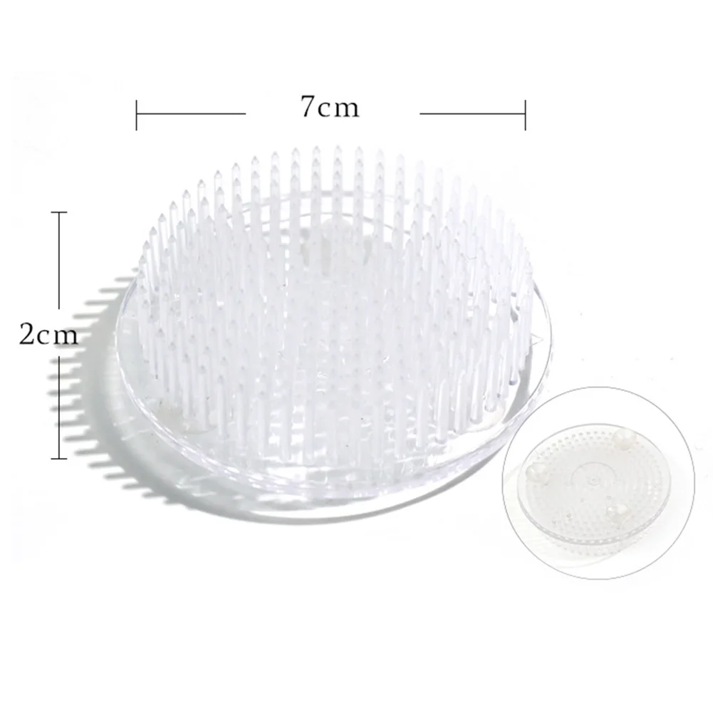 1PC Round Flower Base Holder Spiky Frog Fixed Tool Floral Ikebana Kenzan Arrange Art Fixed Tools Flower Arrangement ikebana stem holder