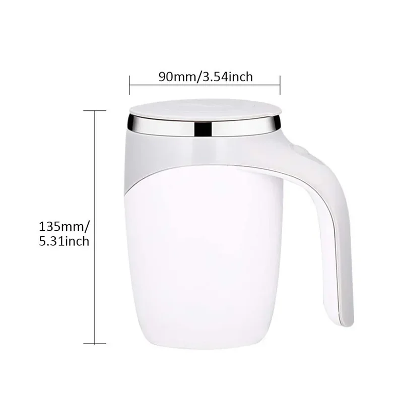1PC Portable Smart Automatic Magnetic Stirring Cup Rechargeable Stainless Steel Lazy Rotating Mug Stirring Cup Drinking Tools