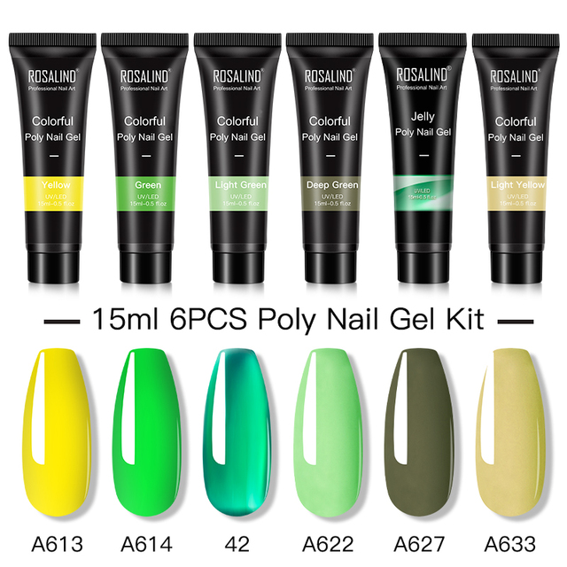 Poly Nail Gel Set For Nails Extension 15ml Gel Polish Semi Permanent Vernish Base Top Coat Gel Varnish Gel Nail Polish