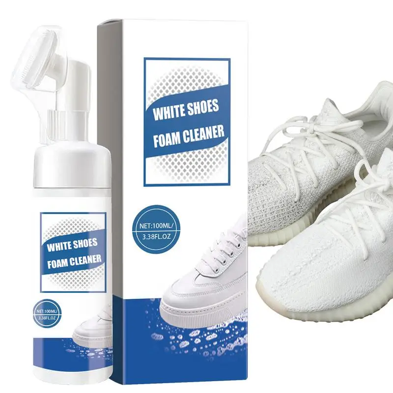 100ml Sneaker Shoe Cleaning Foam Whiten Refreshed Polish White Shoe Clearning Foam White Shoes Cleaner Whitener