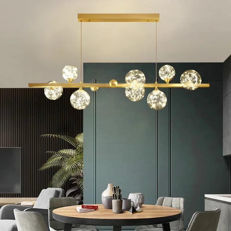 Led Moderne Kronleuchter Für Die Esszimmer Küche Schlafzimmer Glas Ball  Hängen Anhänger Lampe Nordic Design Stil Indoor deco Lic - AliExpress