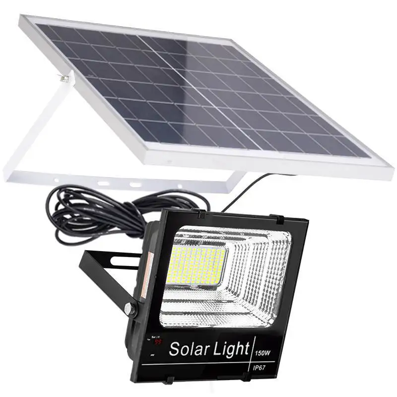 100W 300W 500W Solar Flood Light Remote Control Solar Spot Light IP67 Outdoor Waterproof Garden Street Light Adjustable Angle 63910016 for eiki projectors remote control ek 100w ek 101x ek 102x ek 103x ek 301w ek 302x ek 303u ek 305u