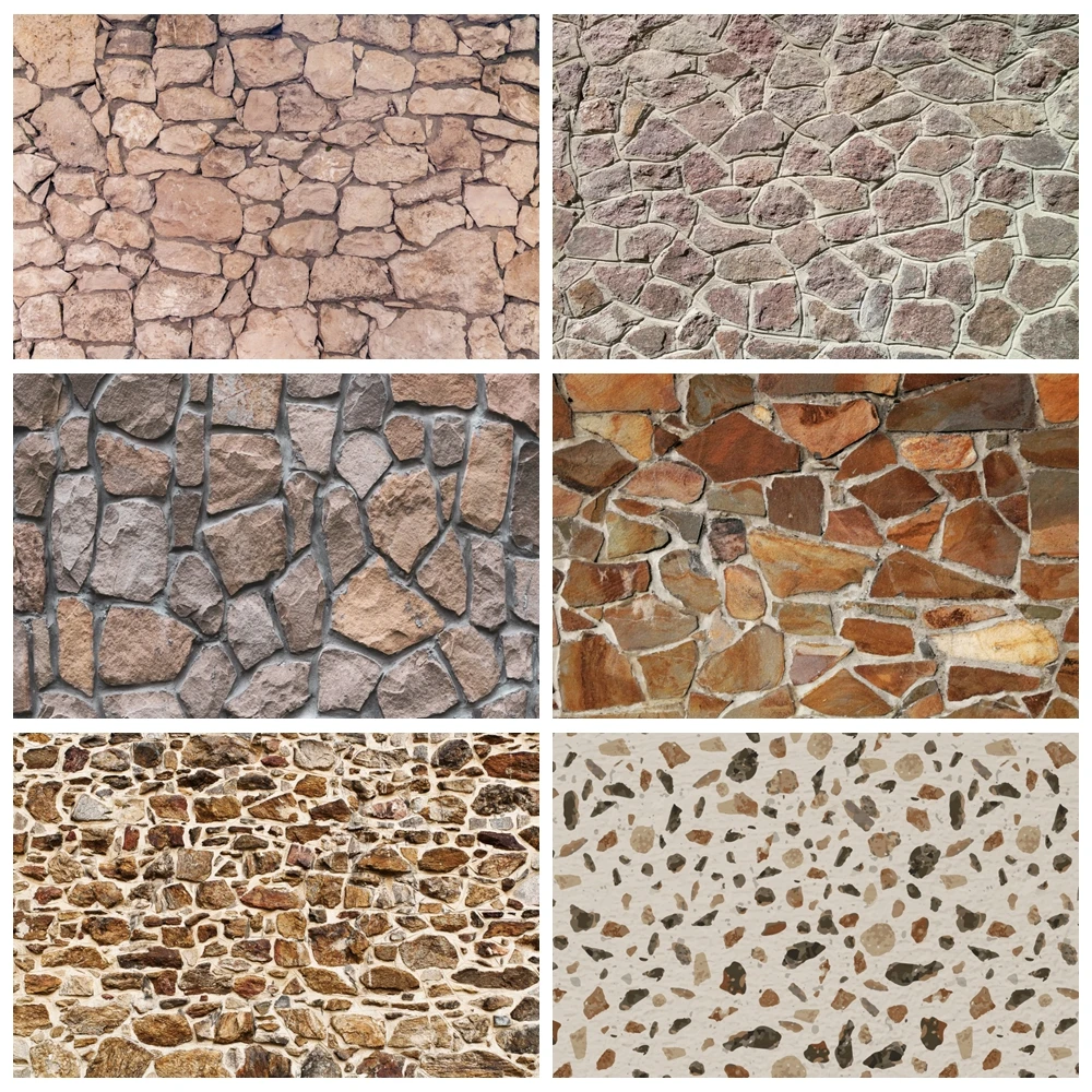 

Stone Floor Backdrop Brick Road Photography Texture Design Black White Cobblestone Pavement Background Street Floor Photo Props