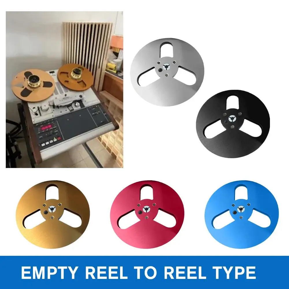 

Universal 7 Inch Open Reel Audio Tape Empty Reel-To-Reel Disc Open Aluminum Recorders Professional Machine Replace Plate Em O4E0