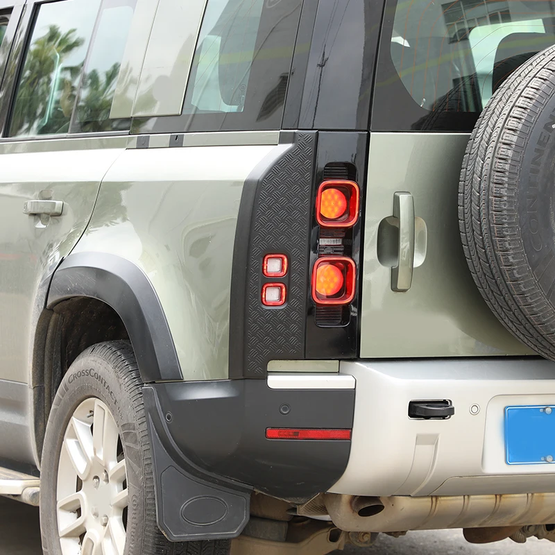 

Яркая черная Защитная Наклейка на заднюю панель автомобиля для Land Rover Defender 110 2020-2023 ABS, автомобильные аксессуары