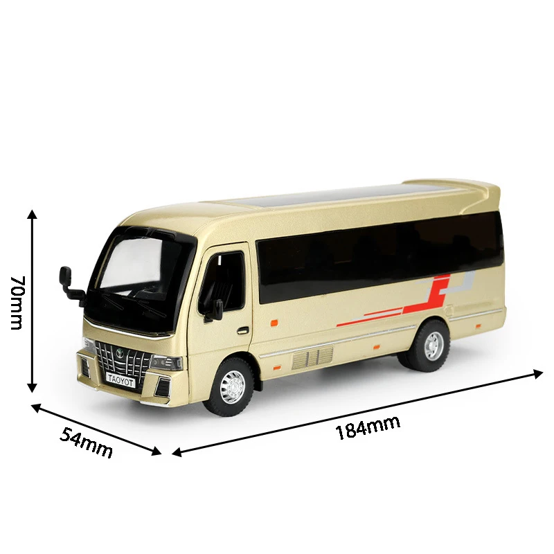 

1:32 игрушечный автомобиль toyota Coaster из сплава, Литые металлические литые игрушки для детей