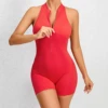 Yoga Sets One Piece 2024 Clother for Women Sleeveless Vest Exercise Crop Jumpsuit Sport Gym Workout Fitness Scrunch Back Pants 6