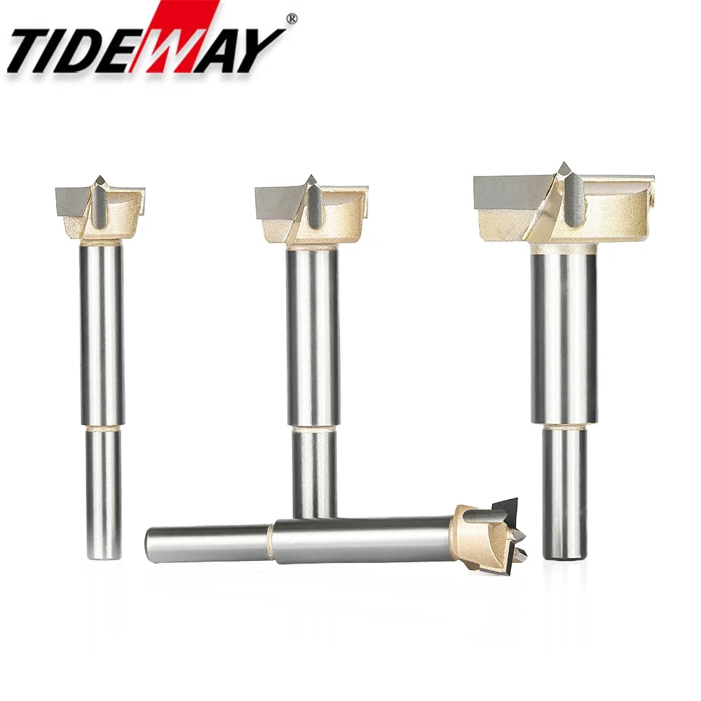 Tideway 1pcs Forstner 팁 목공 도구 세트 목재 보링 드릴 비트 셀프 센터링 텅스텐 카바이드 구멍 톱 커터