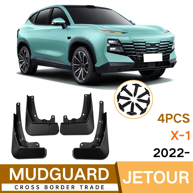 

MudFlaps FOR Jetour X-1 2022-2023 CAR mudguard auto SplashGuards Fender Set Parts FrontRear Automotive Accessories