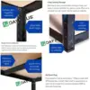 Storage Shelf Heavy Duty, 5 Tier Metal Shelving Unit Boltless, Easy to Assemble, 2000LB Total Capacity, 67 x 30 x 12 Inch 4