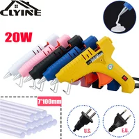 20W Hot Melt Glue Gun Mini Household Industrial Silicone Guns DIY Heat Temperature Thermo Electric Repair Tool With Glue Sticks 1