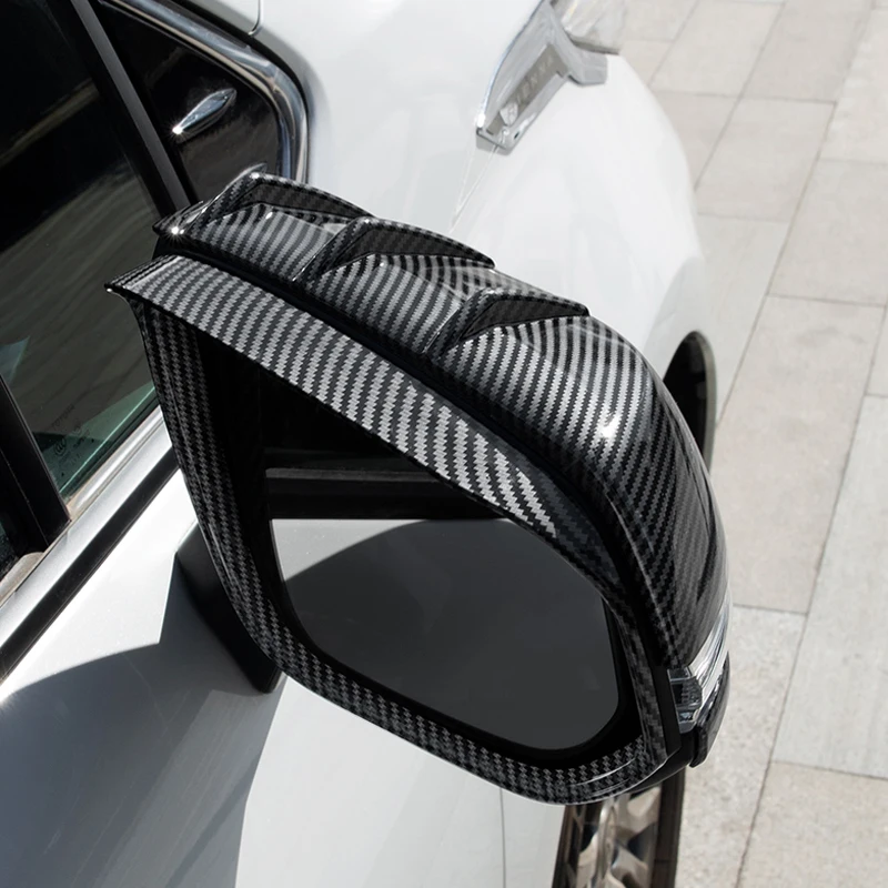 

Car Rearview Side Mirror Decoration Covers Cap Trim For Toyota Sienna 2022 2021 ABS Chrome / Carbon Fiber Accessories Exterior
