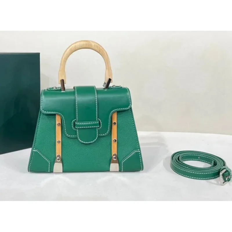 Luxury Shoulder Bag Crossbody Wooden Handle Fashion Casual Versatile Handbags for Women High-quality Multicolored Messenger Y2k