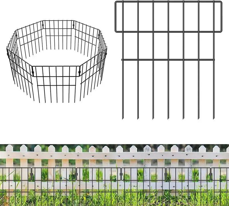 Outdoor Garden, Iron Small Fence, Small Branch Decoration Villa Park Flower Garden Pet Garden Fence 2