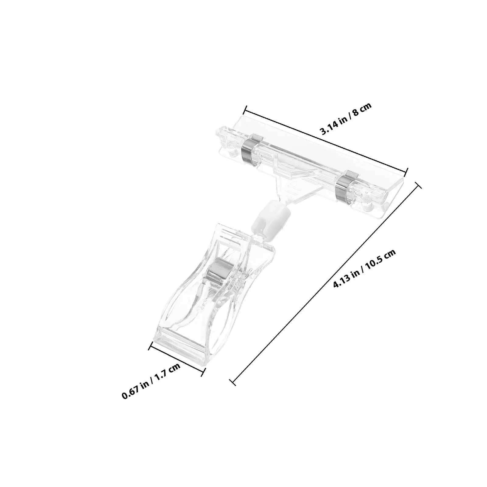 20Pcs 플라스틱 사인 클립 가격표 홀더 슈퍼마켓 매장 선반 상품 라벨 스탠드용 조정 가능한 소매 디스플레이 클립