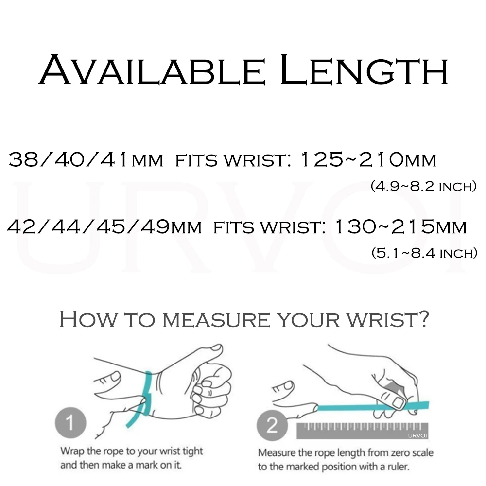 URVOI N Sport loop for Apple Watch Series 11 10 9 8 7 6 SE Nylon Loop Woven pull tab band for iWatch lightweight strap 42mm 46mm