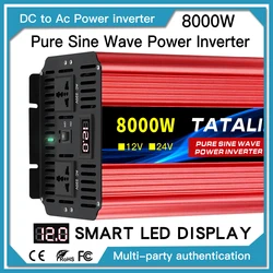 pure sine wave inverter 1600W 2500W 3500W 4500W 5000W 6000W 7000W 8000W 10000W solar car inverter converter DC 12v to 220V 50hz