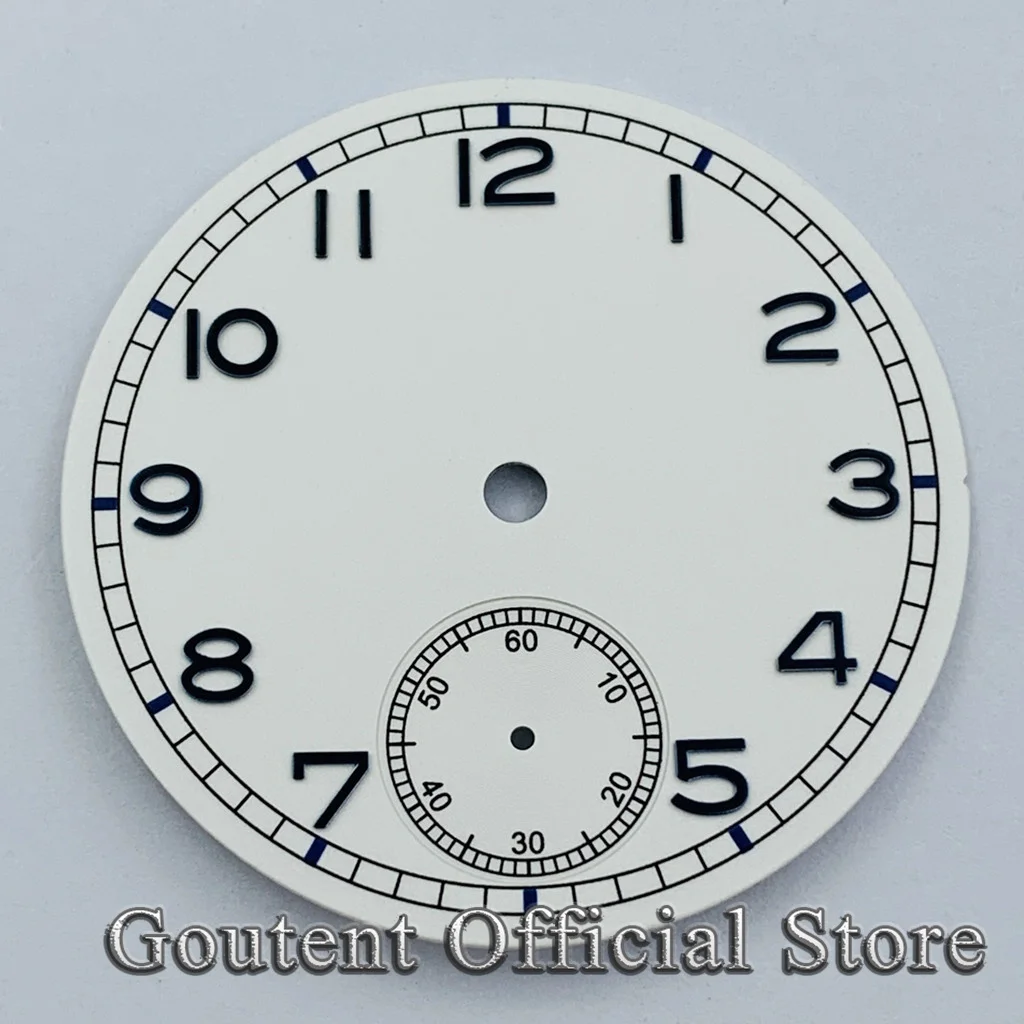 37mm Luminous Sterile Watch Dial Fit ETA 6498 ST36 movement Watch Parts watch dial accessories watch face accessories