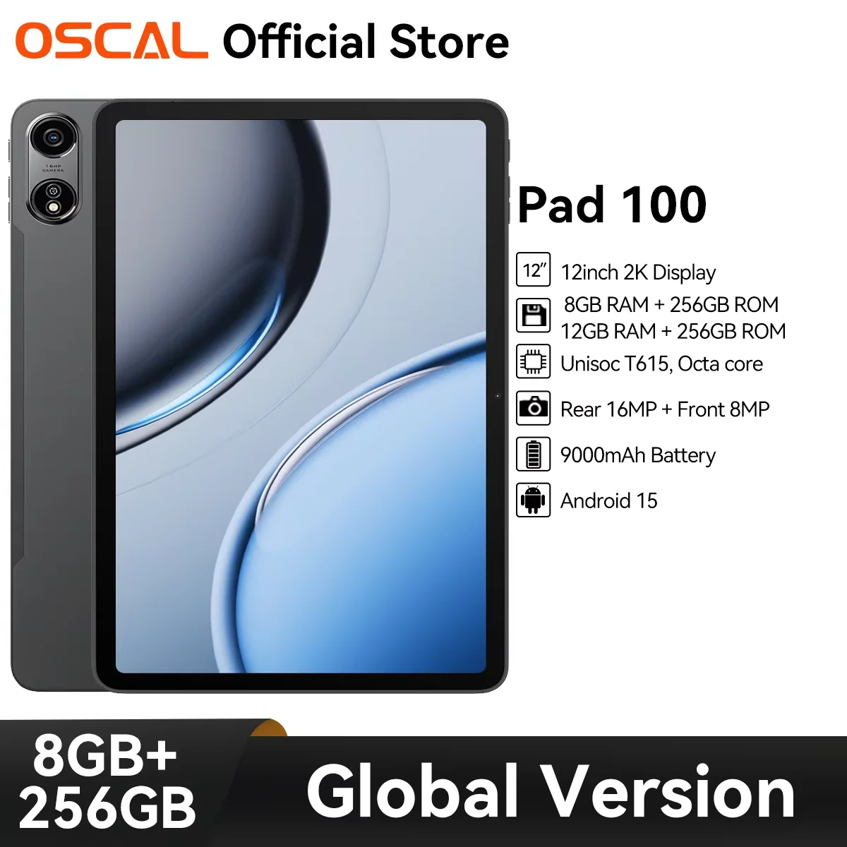 白*黒様 Android 15 タブレット OSCAL Pad 100 12イン Amazon.co.jp: 【2025新登場 Android 15 タブレット 12インチ