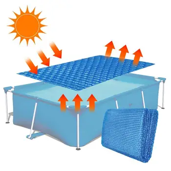 Solar Pool Cover Swimming Pool Heat Retaining Blanket Bubble Solar Cover Free Cutting Solar Pool Cover for Heat Insulation 1