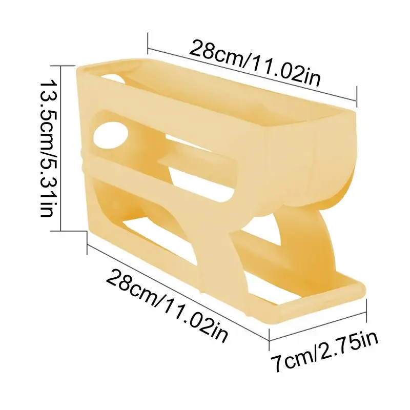 New Automatic Rolling 3 layer Egg Dispenser Egg Holder Dispenser for Refrigerator Holds Eggs Space-Saving Egg Dispenser 6