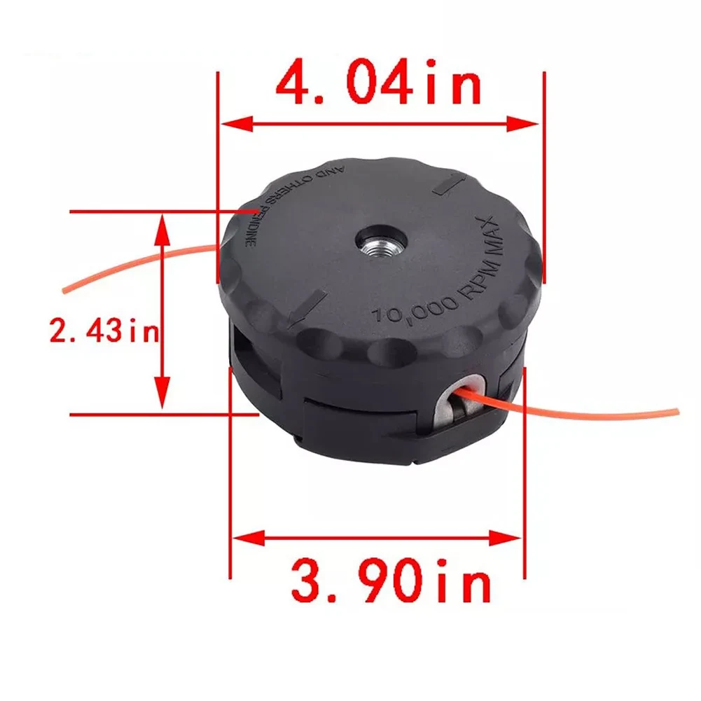 1pc M10X1.25 트리머 헤드 고성능 스트링 트리머 헤드 -225, -230, -210-에코 가든 잔디 깎는 기계 교체 부품