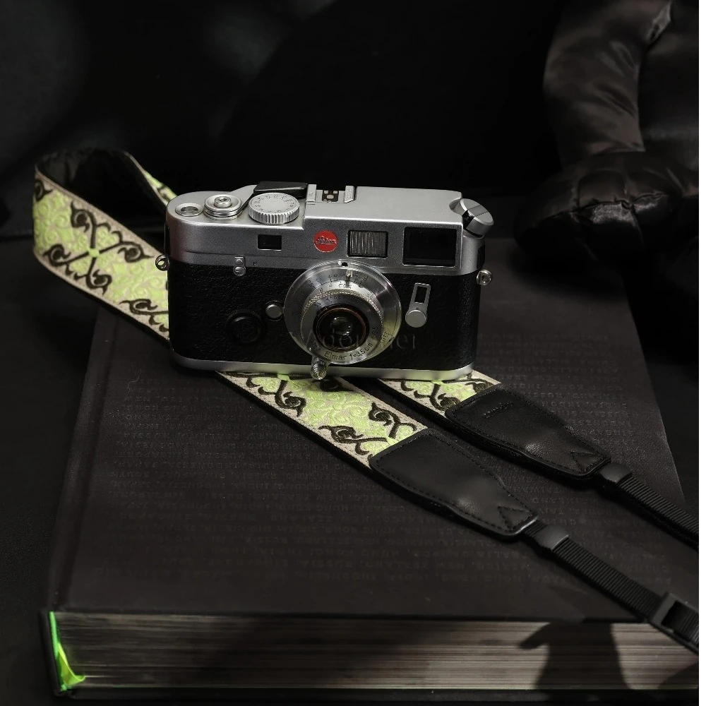 DSLR 디지털 마이크로스캔 카메라 액세서리에 적합 조정 가능한 카메라 스트랩 복고풍 문학 자수 민족 스타일 숄더 스트랩