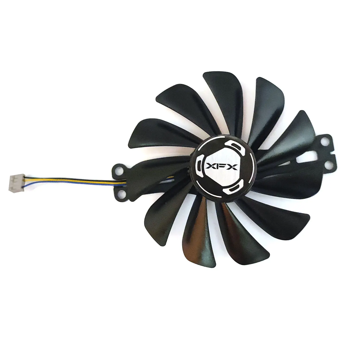 Фото Новый вентилятор для графического процессора XFX RX 6600 6600XT, 1 партия, для XFX RX 6600 6600XT, 8 Гб Speedster SWFT, 210 ядер, охлаждающий вентилятор для видеокарты №5