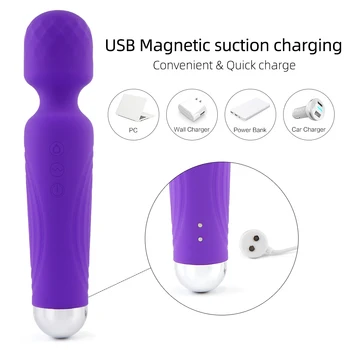 Wholesale from 30 pieces Cordless Waterproof Handheld Rechargeable Women Full Body Multi-Speed Silicone Wireless Shiny Wand Vibrator Massager Aimitoy Cordless Waterproof Handheld Rechargeable Women Full Body Multi Speed Silicone Wireless Shiny Wand Vibrator Massager
