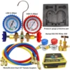 R134a R22 R12 R502 Refrigerant manifold meter set AC manifold meter set Refrigerant diagnostic meter set Air conditioning tool 1